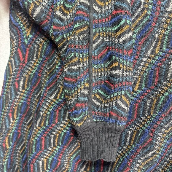 VTG St. Croix Knit Sweater XL Levys Nashville Wool Multi Color 80s 90s USA Made - Picture 4 of 10